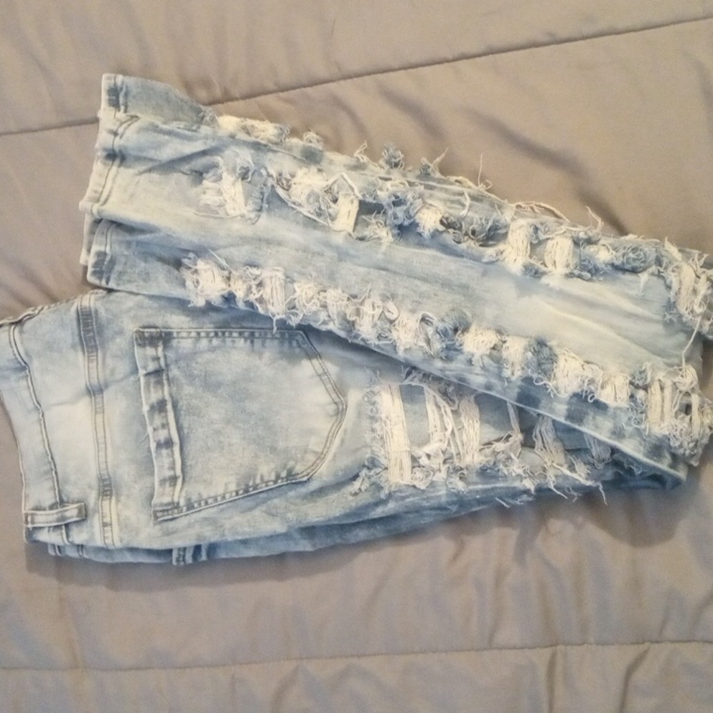 Mens FWRD skinny ripped jeans